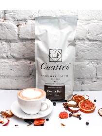Кофе в зернах CUATTRO Crema Bar (упаковка 1 кг)